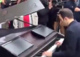 Attentats : un hommage au piano devant le Bataclan